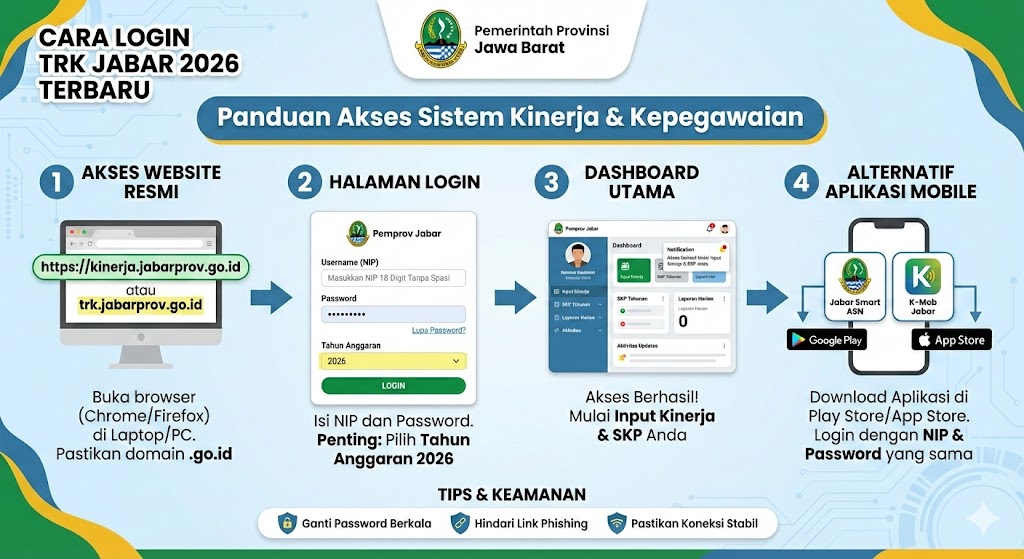 Cara Login TRK Jabar 2026 Terbaru