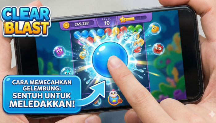 Cara Memecahkan Gelembung di Game Clear Blast Agar Progres Penarikan Lebih Cepat