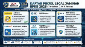 Daftar Pinjol Legal Jaminan BPKB 2026 dengan  Plafon Tinggi, Bunga Rendah dan Terdaftar OJK