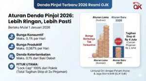 Aturan Denda Pinjol Terbaru 2026 Resmi OJK, Simulasi Bunga dan Batas Galbay