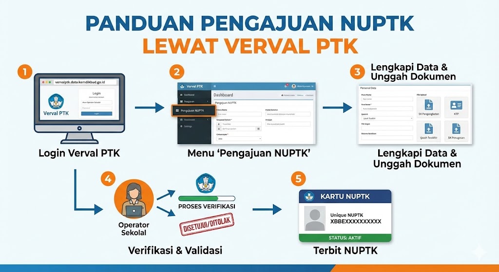 Pengajuan NUPTK Lewat Verval PTK