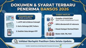 Dokumen dan Syarat Terbaru Penerima Bansos 2026 untuk Cairkan Bantuan PKH hingga BPNT