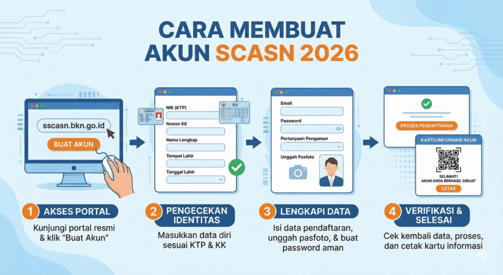 Cara Buat Akun SSCASN dan Apa Saja yang Harus Disiapkan Sebelum Daftar CPNS