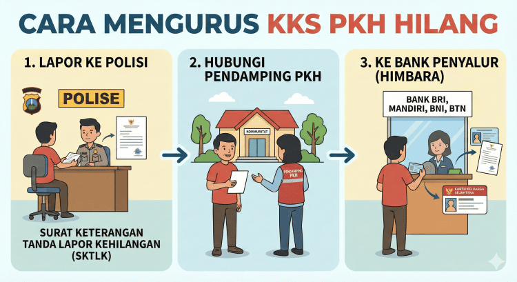 mengurus kks hilang