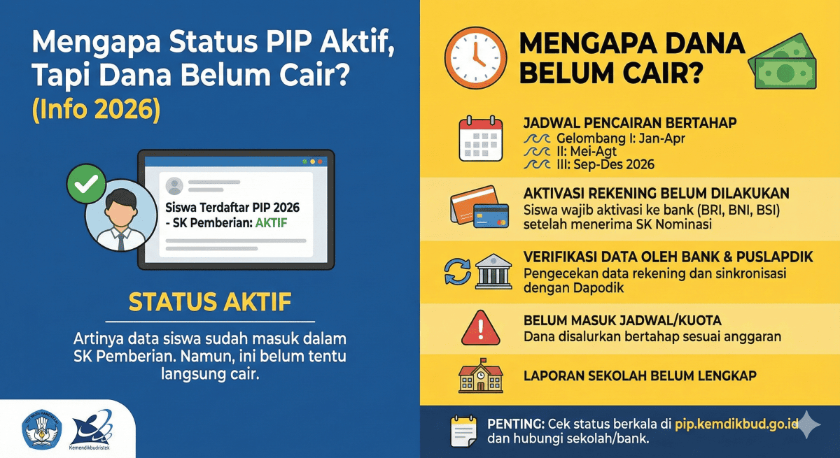 pip belum cair