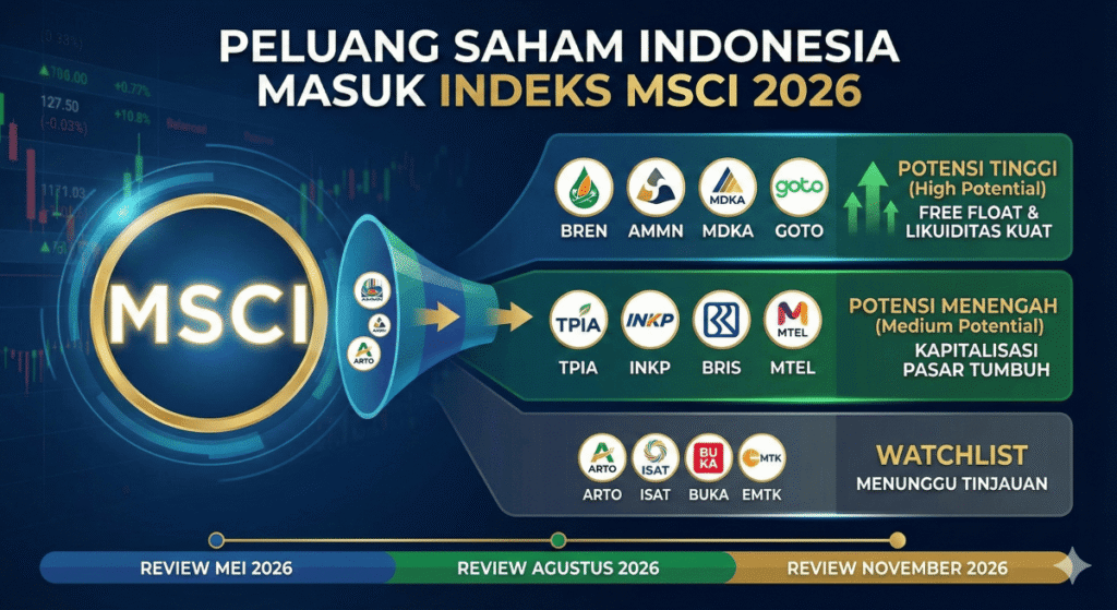 Saham Konglo yang Berpeluang Masuk MSCI Februari 2026
