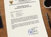 Contoh Surat Pernyataan Tanggung Jawab Mutlak