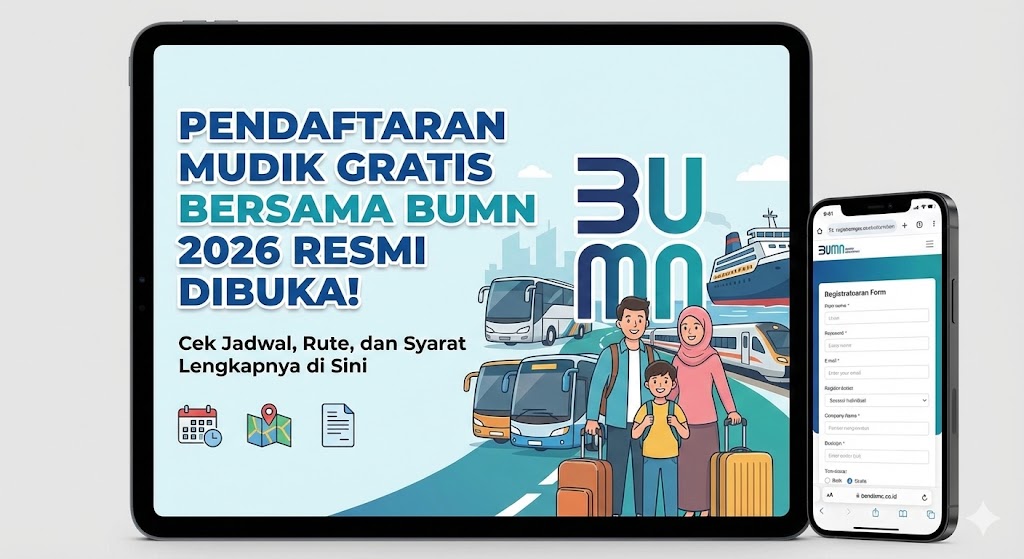 Pendaftaran Mudik Gratis Bersama BUMN 2026 Resmi Dibuka