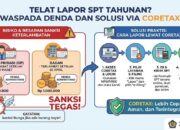 Telat Lapor SPT Tahunan Bisa Didenda, Ini Besaran Sanksi dan Cara Lapor Lewat Coretax
